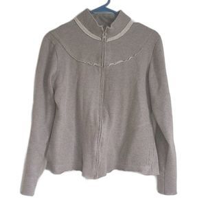 Bury lane for women size medium zipper sweatshirt distressed
